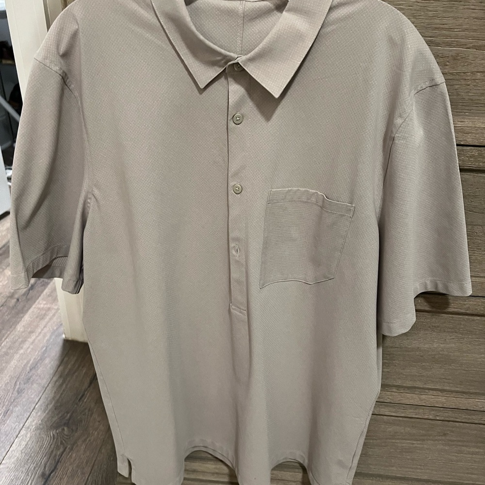 lululemon athletica Men's Taupe Button Down Shirt